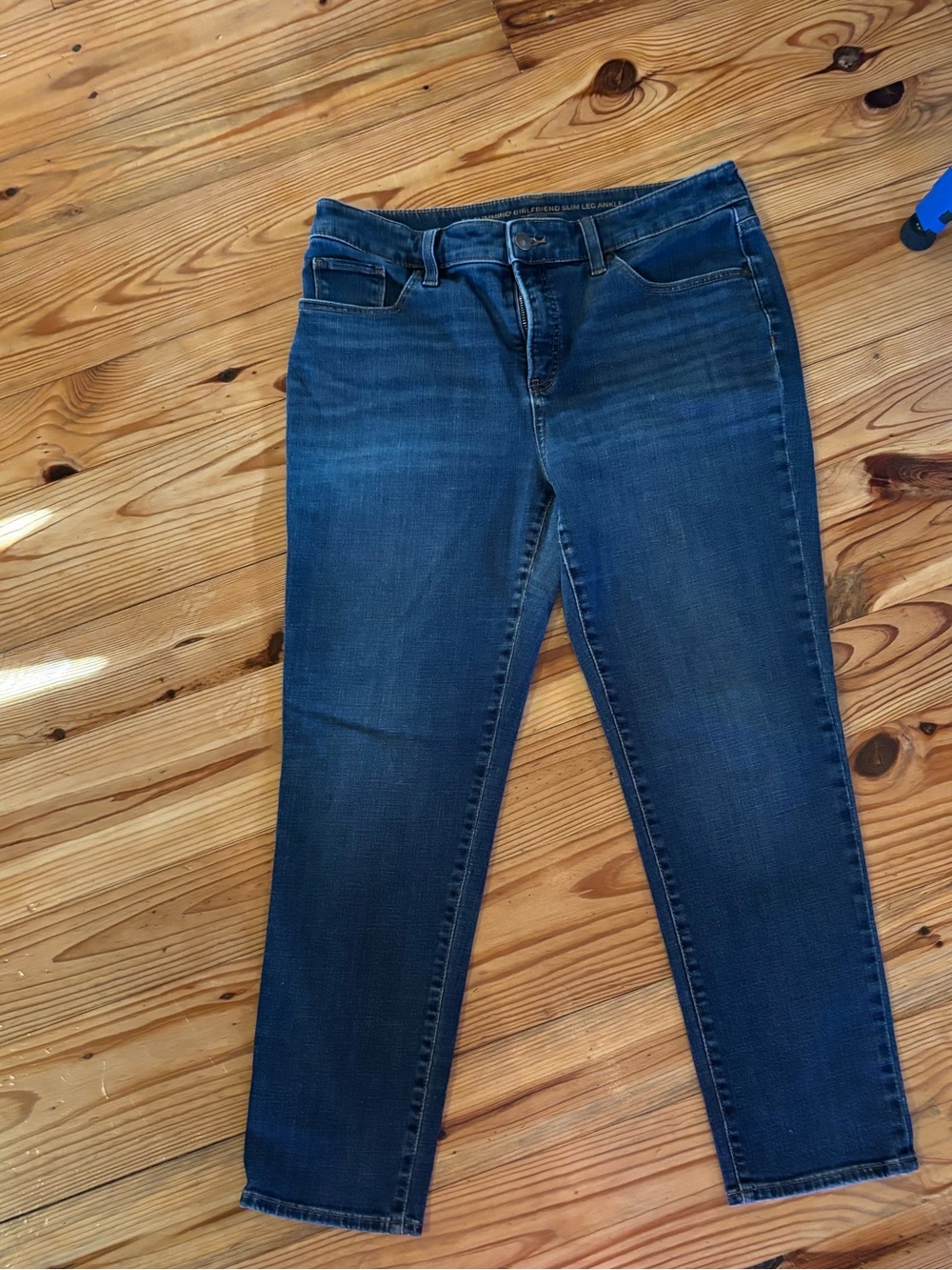 Chico's Ankle Dark Blue Slim Jeans